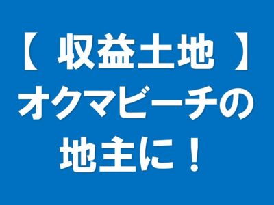 国頭村　オクマビーチ収益土地